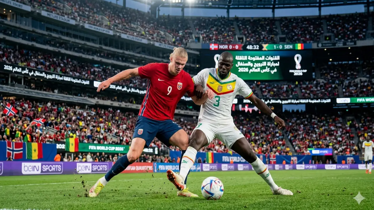 القنوات المفتوحة لبث مباراة النرويج والسنغال في كأس العالم